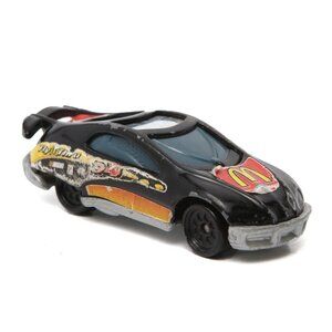 Vintage Mattel 1999 Hot Wheels McDonalds Die Cast Race Car Black Collectable